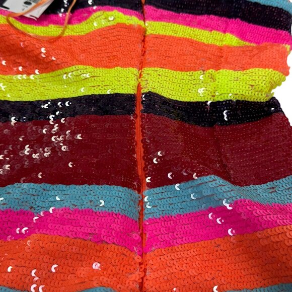 Ramy Brook Winnie Strapless Sequin Mini Dress Size 4 NWT | Multicolor Rainbow - Picture 11 of 15